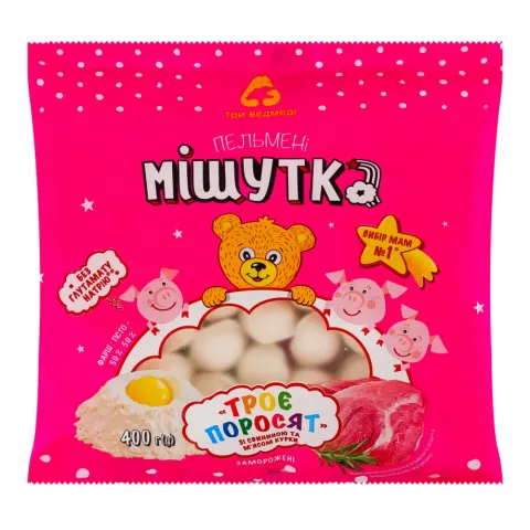 Пельмені Мішутка 400 г Троє поросят