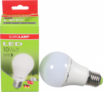 Лампа LED EuroLamp звичайна біла 10 Вт Е27