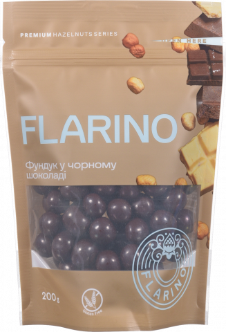 Фундук Flarino 200 г у чорному шоколаді