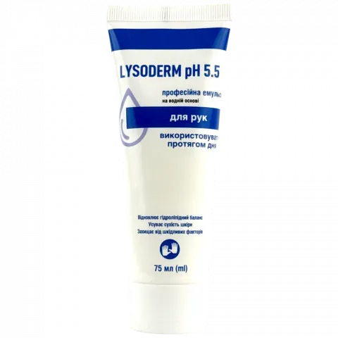 Крем д/рук та тіла Lysoderm 75 мл косметичний pН 5,5