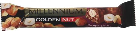 Шок Бат Міленіум Golden Nut 40 г чорн. з цілим горіхом