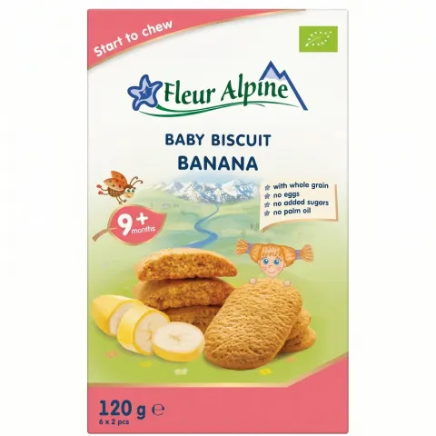 Печиво Fleur Alpine 120 г дит. Бананове