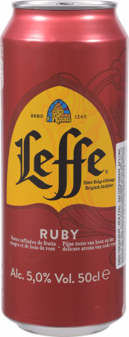 Пиво Leffe Ruby 0,5 л з/б