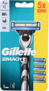 Станок д/гоління Gillette Мак 3 5 картр.