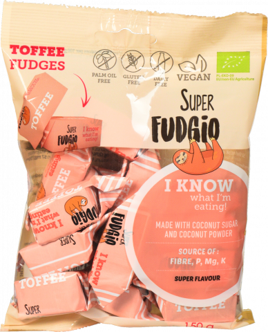Цукерки Super Fudgio 150 г Тофі органічні