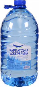 Вода Карпатська джерельна 6 л пл. б/газ.