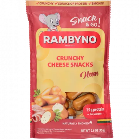 Сир плавл. Rymbyno Snack 75 г з шинкою