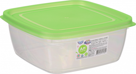 Контейнер харчовий Econom Box 0,9 л квадратний Ал-Пластик