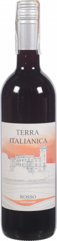 Вино Терра Італьяніка Россо 0,75 л н/сол. червон. 10,5