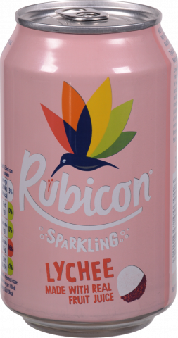 Напій б/алк. Rubicon 0,33 л з/б газ. зі смаком Лічі (Великобританія)