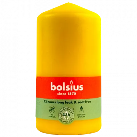 Свіча Bolsius 130/58 жов. 43 год. арт. 103615300309