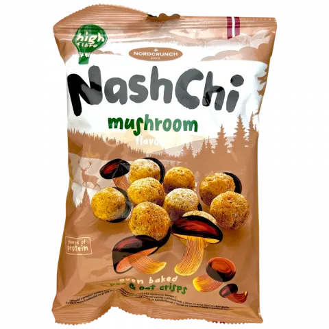 Чипси з гороху та вівсянки NashChi 60г Гриби И129 (Латвія)