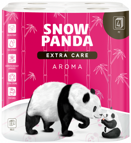 Туал. папір Сніжна панда 8 шт. Extra care Aroma
