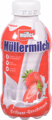 Молочний шейк Muller 400 мл 1,5 Полуничний (Німеччина)