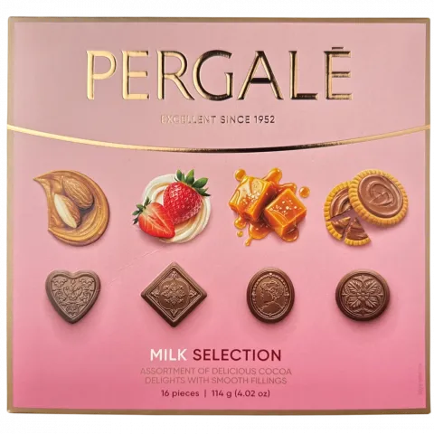 Цукерки PERGALЕ 114 г MILK SELECTION И695 (Литва)