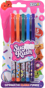 Набір ароматних гелевих ручок серії Sugar Rush Яскравий блиск 5 шт. 41343
