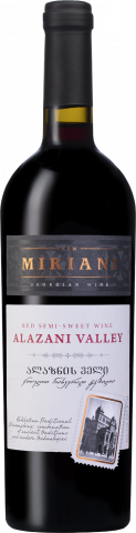 Вино Міріані Алазанська долина 0,75 л н/сол. червон.