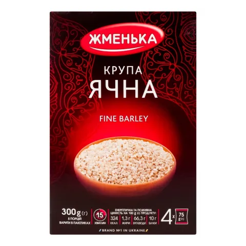 Крупа Жменька Ячна 300 г карт.