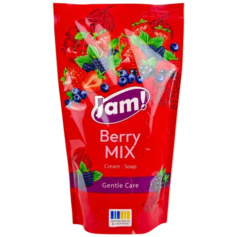 Крем-мило Jam 300 мл Berry MIX з гліцерином д/пак.