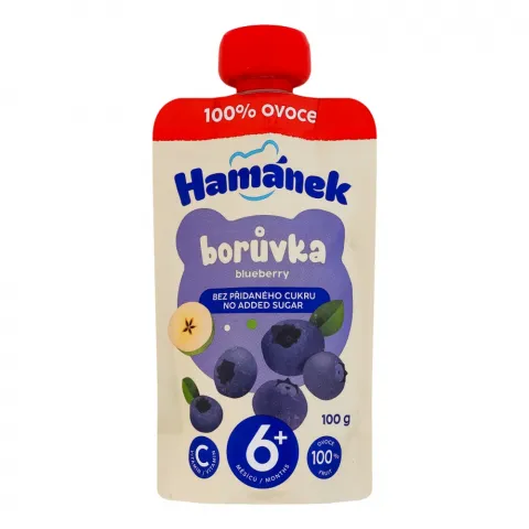 Пюре Hamanek 100 г яблуко-чорниця