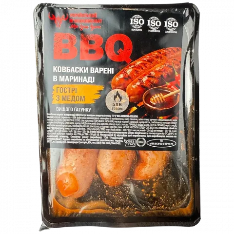 Ковбаски УМК BBQ Гострі вар. в маринаді в/ґ г/у ваг.