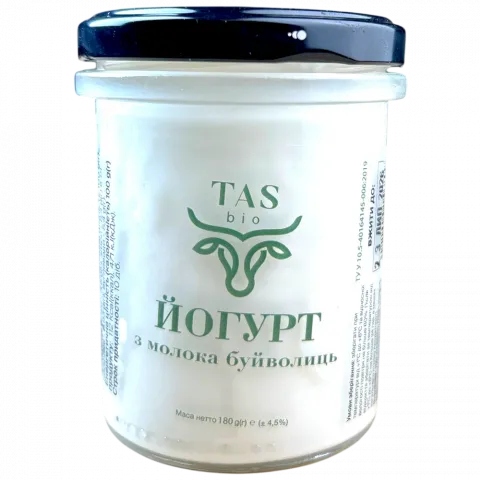 Йогурт TASbio 3 180 г скл. з молока буйволиць