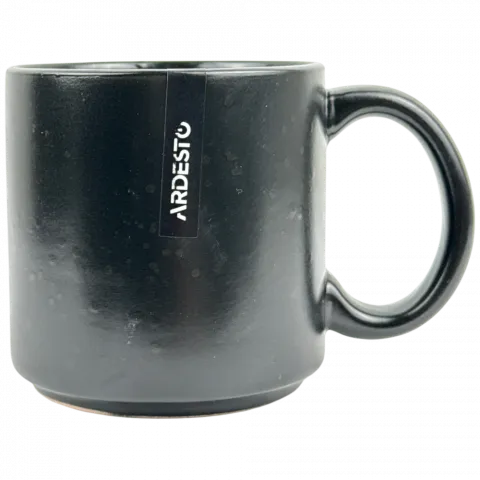 Чашка керм. Ardesto Trento 400 мл чорний AR2940TB