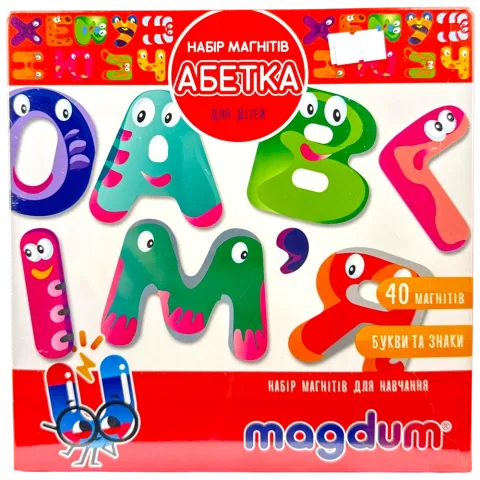 Гра Магнітна Magdum Абетка UA ML4031-36 EN
