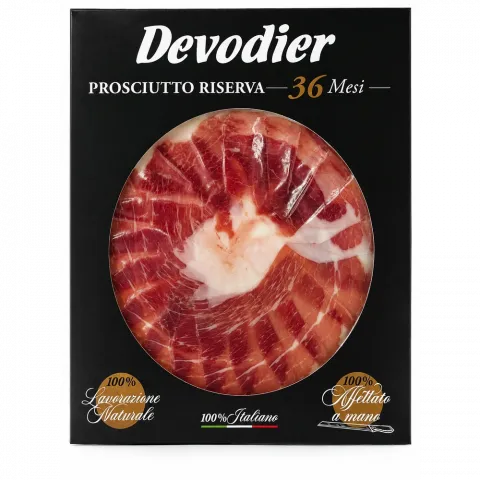 Прошуто DEVODIER витр.36 міс. 70г нарізка фас.И011(Італія)