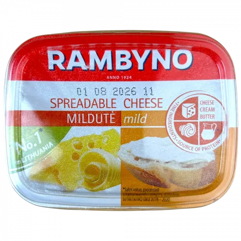 Сир плавлений RAMBYNO MILDUTE 175г 50 (Литва)
