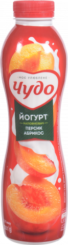 Йогурт Чудо 520 г 2,5 пл. Персик-абрикос