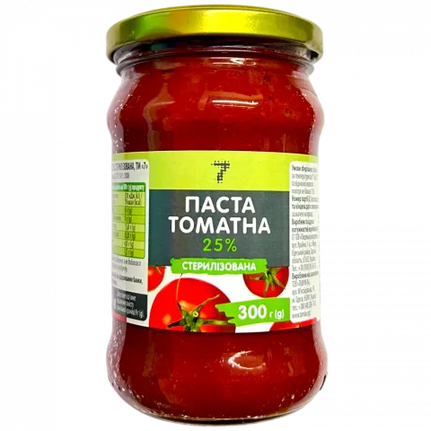 Паста томатна 7` 300 г 25 скло`