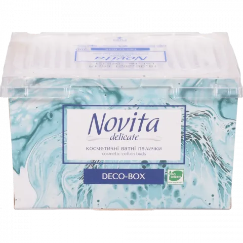 Ватні пал. NOVITA Delicate Deco-box 300 шт.