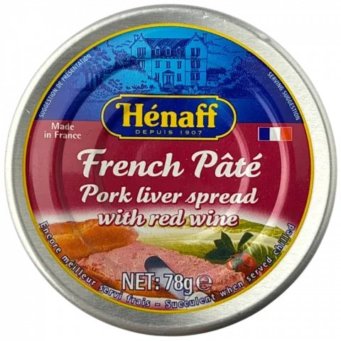 Паштет Henaff 78г з свин печінки з червоним вином(Франція)