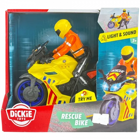 Іграшка Мотоцикл Dickie Toys Рятувальний патруль з фігуркою 17 см 3+ 3712030