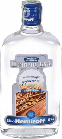 Горілка Неміров 0,5 л Пшенична фляга