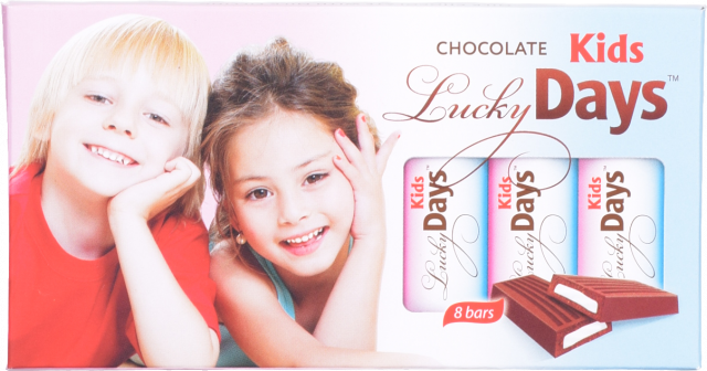Шок Любімов/Lucky Days Kids 100 г мол. з молочною начинкою