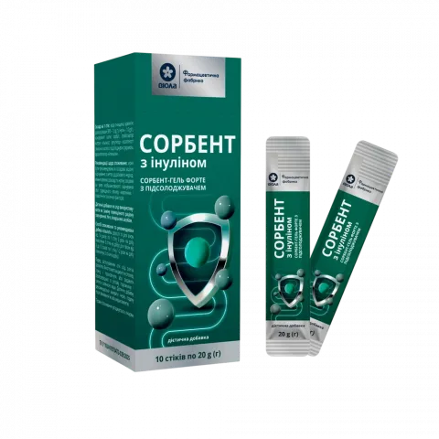 Добавка дієтична Віола Сорбент-гель з інуліном 20 г 10