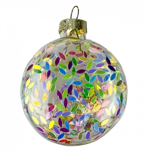 Прикраса Макарон скло 5.4х4.3х6.3см ABR221860 И208 (КІН)