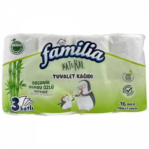 Туал. папір Familia 16 рул. Natural Plus И142 (Туреччина)