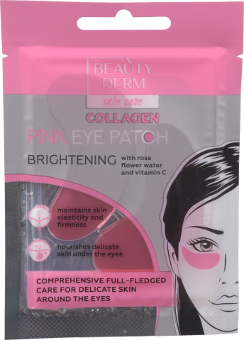 Патчі п/очі Beauty Derm 2х8 г рожеві колагенові