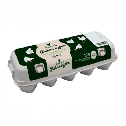 Яйця курячі Квочка Файна С0 (10 шт.)