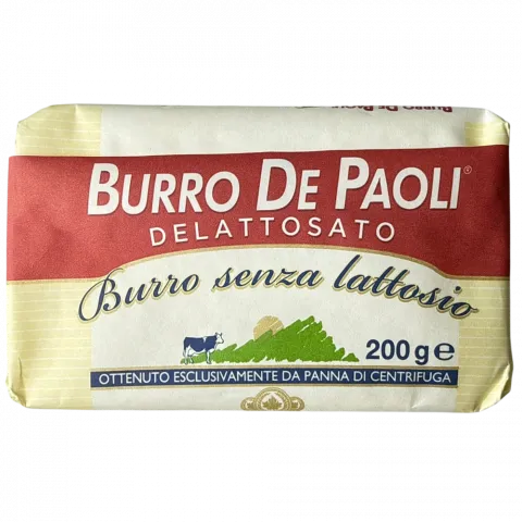 Масло вершкове б/лакт. De Paoli 200г (Італія)