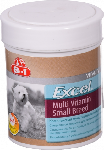 Вітаміни 8in1 Excel Multi Vitamin дсобак малих порід 70 табл. 660471