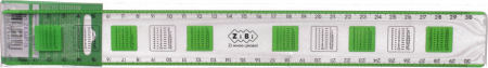 Лінійка ZiBi 30 см д/лівші та правши з таблицею множення в блістері