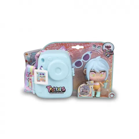 Іграшка Міні-лялька Trotties Міа з фотоапаратом синя TFT21000C