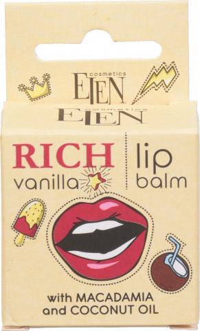 Бальзам д/губ Elen Cosmetics 9 г Rich Vanilla