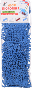 Запаска д/швабри Yonic 3702 мікрофібра-локшина 40х10 см 90 г синя И271