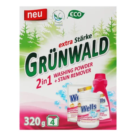 Порошок Grunwald 320г універс.безфосфатн.з плямовивідником