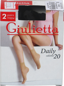 Шкарпетки жін. Giulietta 2 пари Daily 20 Nero 5